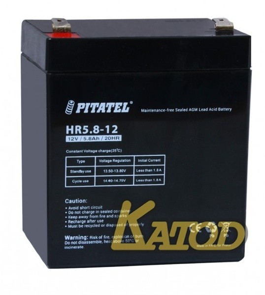 PITATEL HR5.8-12, 12V 5.8Ah